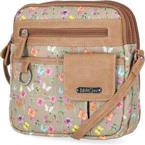 North South Mini Zip Around Crossbody Bag